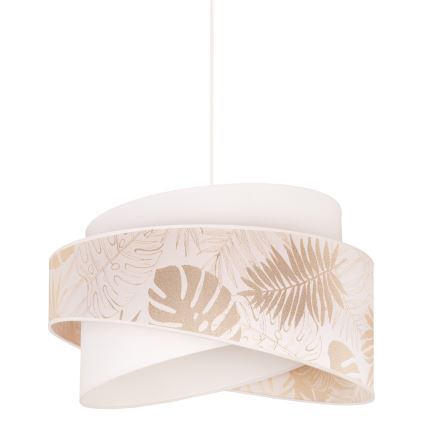 Duolla - Lámpara colgante BROOKLYN 1xE27/40W/230V diá. 50 cm blanco/latón