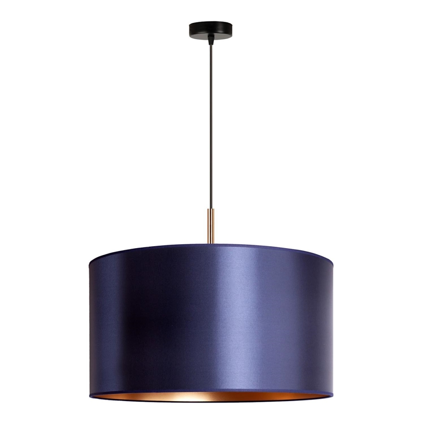 Duolla - Lámpara colgante CANNES 1xE27/15W/230V diá. 45 cm azul/cobre