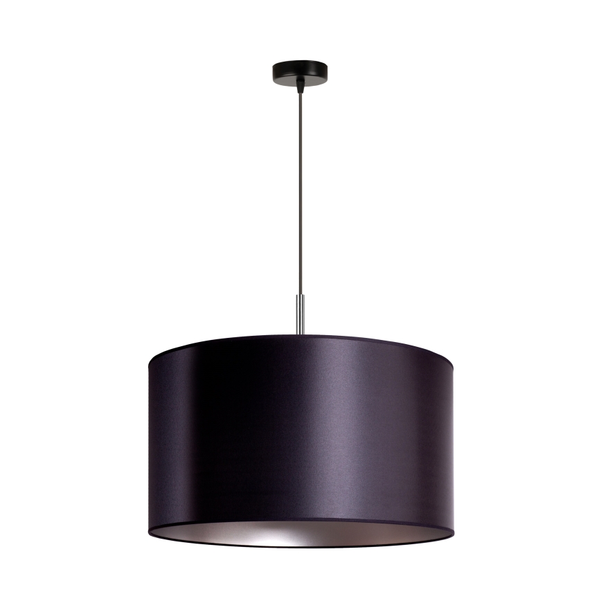 Duolla - Lámpara colgante CANNES 1xE27/15W/230V diá. 45 cm negro/plata