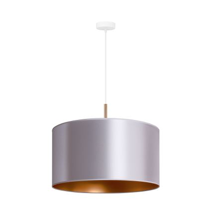 Duolla - Lámpara colgante CANNES 1xE27/15W/230V diá. 45 cm plata/cobre