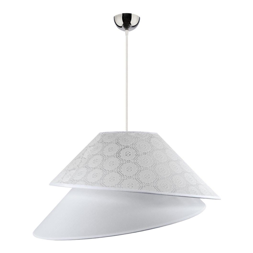 Duolla - Lámpara colgante COCO 1xE27/40W/230V diá. 50 cm blanco