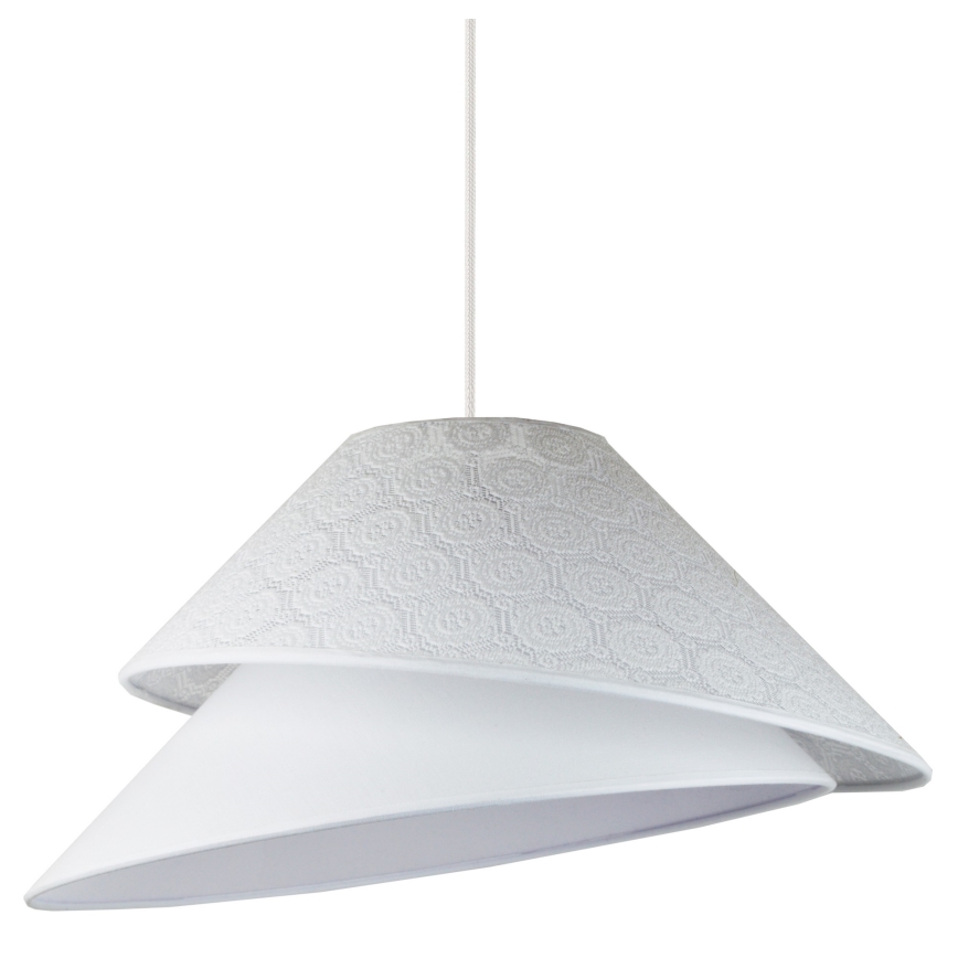Duolla - Lámpara colgante COCO 1xE27/40W/230V diá. 50 cm blanco