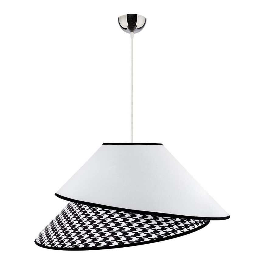 Duolla - Lámpara colgante COCO 1xE27/40W/230V diá. 50 cm blanco/negro