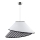Duolla - Lámpara colgante COCO 1xE27/40W/230V diá. 50 cm blanco/negro