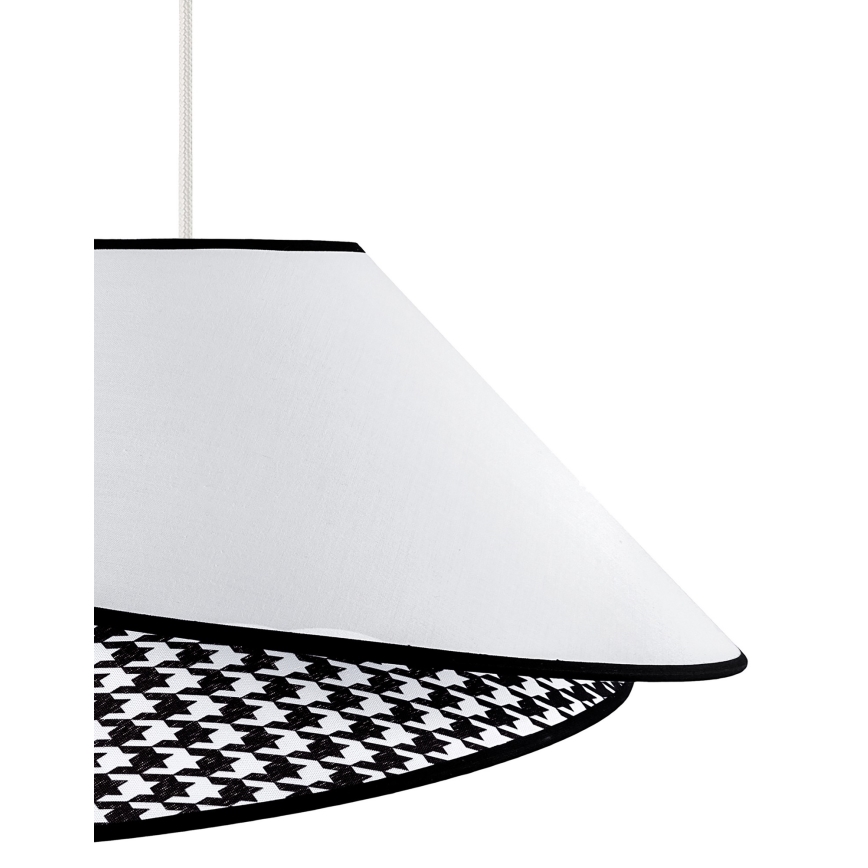 Duolla - Lámpara colgante COCO 1xE27/40W/230V diá. 50 cm blanco/negro