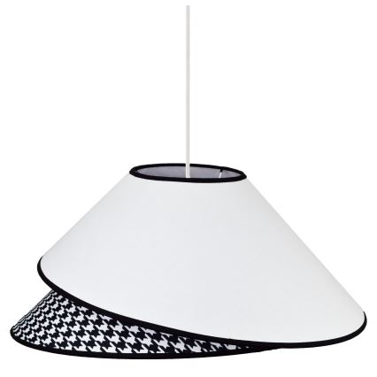 Duolla - Lámpara colgante COCO 1xE27/40W/230V diá. 50 cm blanco/negro