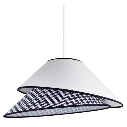 Duolla - Lámpara colgante COCO 1xE27/40W/230V diá. 50 cm blanco/negro