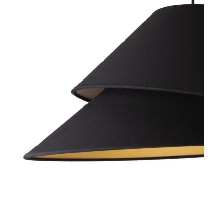 Duolla - Lámpara colgante COCO 1xE27/40W/230V diá. 50 cm negro