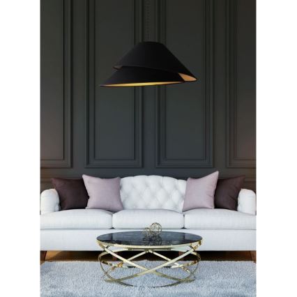 Duolla - Lámpara colgante COCO 1xE27/40W/230V diá. 50 cm negro