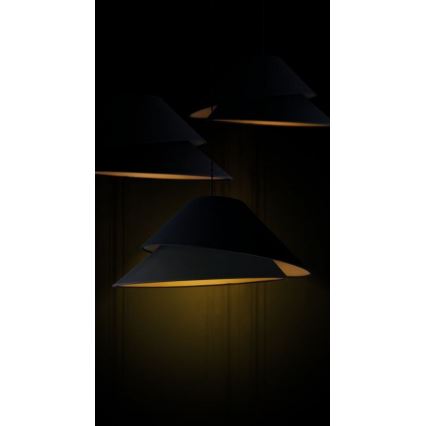 Duolla - Lámpara colgante COCO 1xE27/40W/230V diá. 50 cm negro