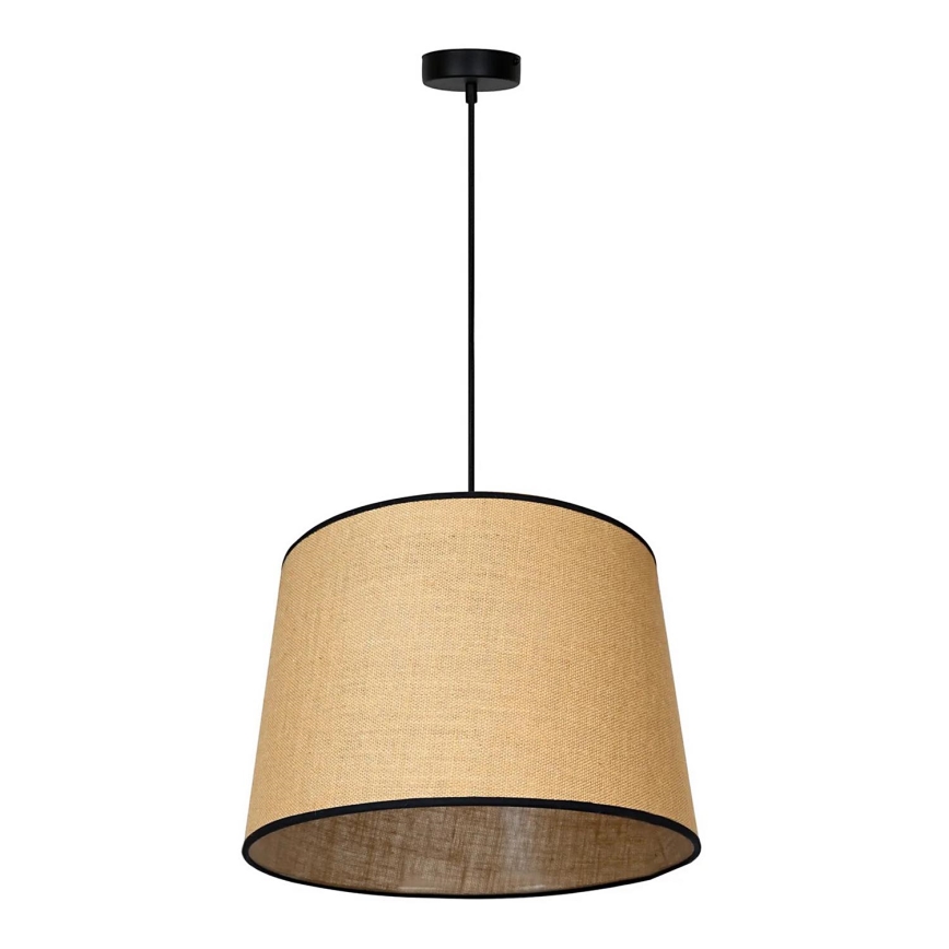 Duolla - Lámpara colgante CONE 1xE27/15W/230V diá. 40 cm marrón/negro