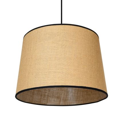 Duolla - Lámpara colgante CONE 1xE27/15W/230V diá. 40 cm marrón/negro