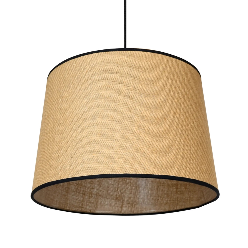 Duolla - Lámpara colgante CONE 1xE27/15W/230V diá. 40 cm marrón/negro