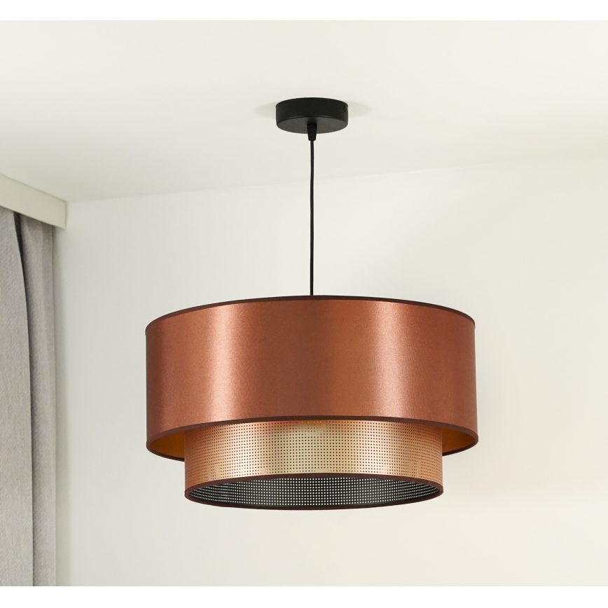 Duolla - Lámpara colgante COPPER SHINY 1xE27/15W/230V diá. 45 cm cobre