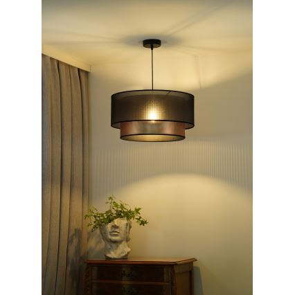 Duolla - Lámpara colgante COPPER SHINY 1xE27/15W/230V diá. 45 cm marrón/cobre