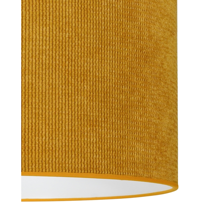 Duolla - Lámpara colgante CORDUROY 1xE27/15W/230V diá. 40 cm amarillo