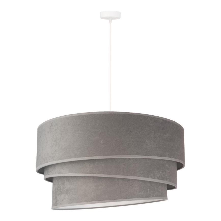 Duolla - Lámpara colgante DEVON 1xE27/40W/230V diá. 45 cm gris
