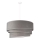 Duolla - Lámpara colgante DEVON 1xE27/40W/230V diá. 45 cm gris