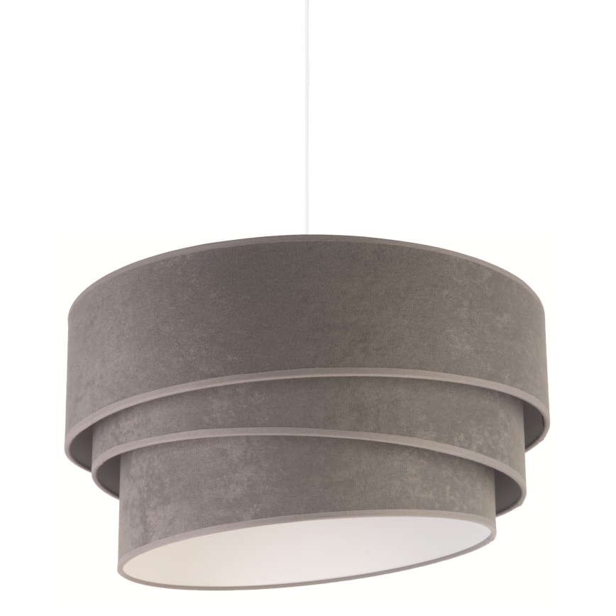 Duolla - Lámpara colgante DEVON 1xE27/40W/230V diá. 45 cm gris