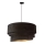 Duolla - Lámpara colgante DEVON 1xE27/40W/230V diá. 45 cm negro/dorado