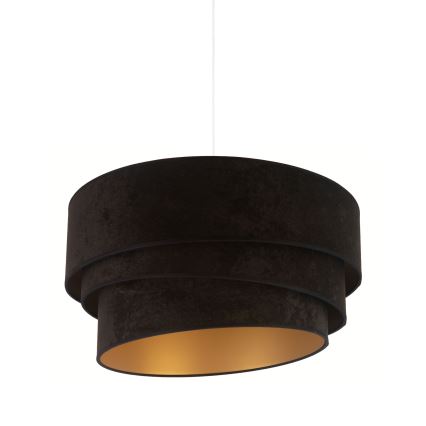 Duolla - Lámpara colgante DEVON 1xE27/40W/230V diá. 45 cm negro/dorado