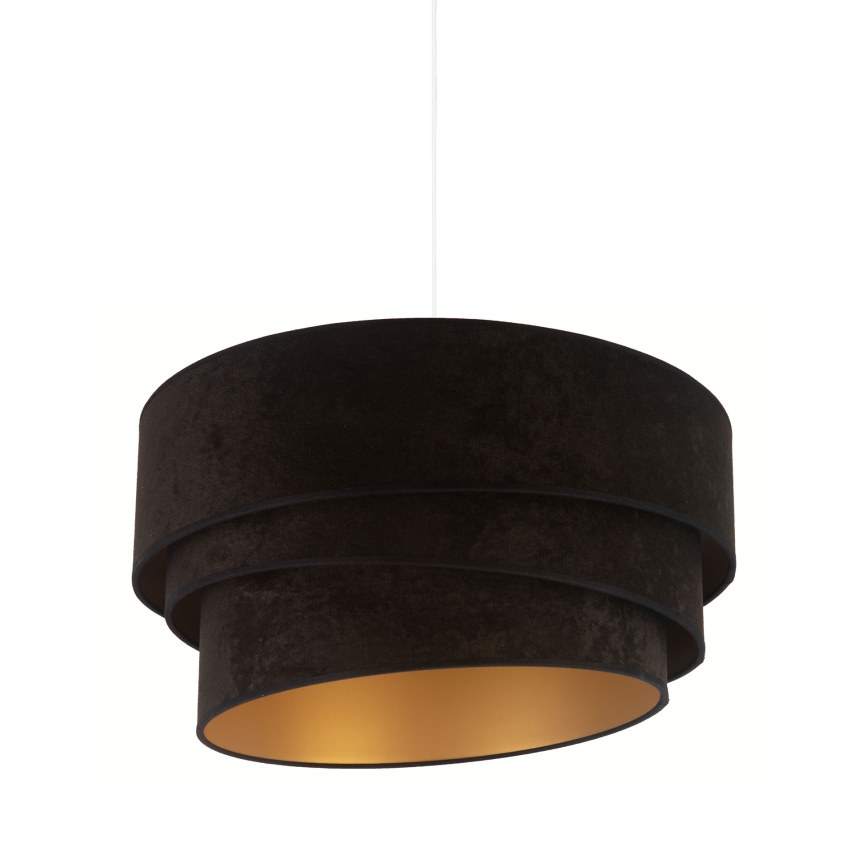 Duolla - Lámpara colgante DEVON 1xE27/40W/230V diá. 45 cm negro/dorado