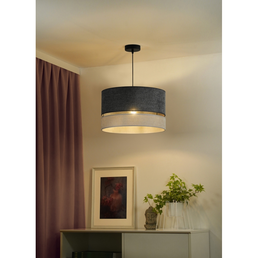 Duolla - Lámpara colgante DOUBLE 1xE27/15W/230V diá. 40 cm gris