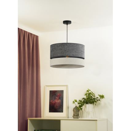 Duolla - Lámpara colgante DOUBLE 1xE27/15W/230V diá. 40 cm gris