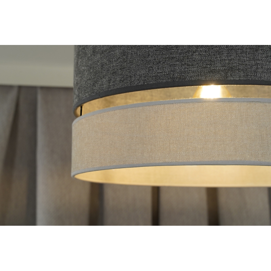Duolla - Lámpara colgante DOUBLE 1xE27/15W/230V diá. 40 cm gris