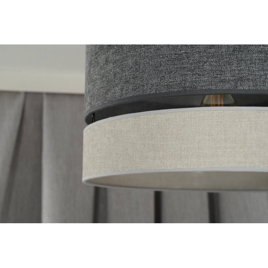 Duolla - Lámpara colgante DOUBLE 1xE27/15W/230V diá. 40 cm gris