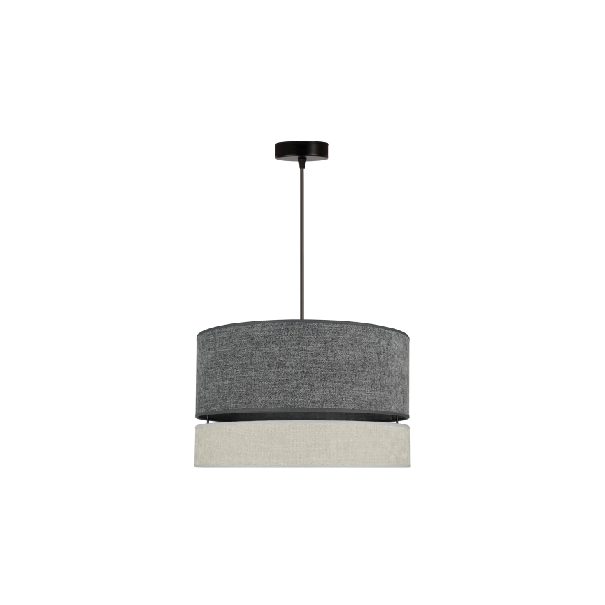 Duolla - Lámpara colgante DOUBLE 1xE27/15W/230V diá. 40 cm gris