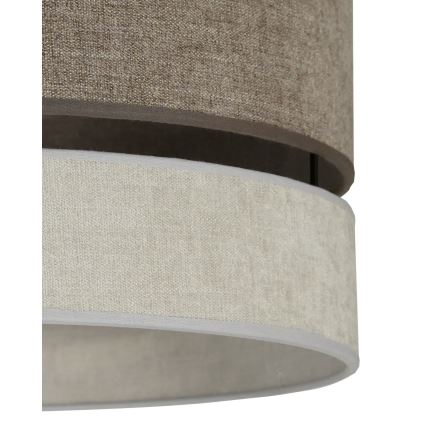 Duolla - Lámpara colgante DOUBLE 1xE27/15W/230V diá. 40 cm marrón/gris