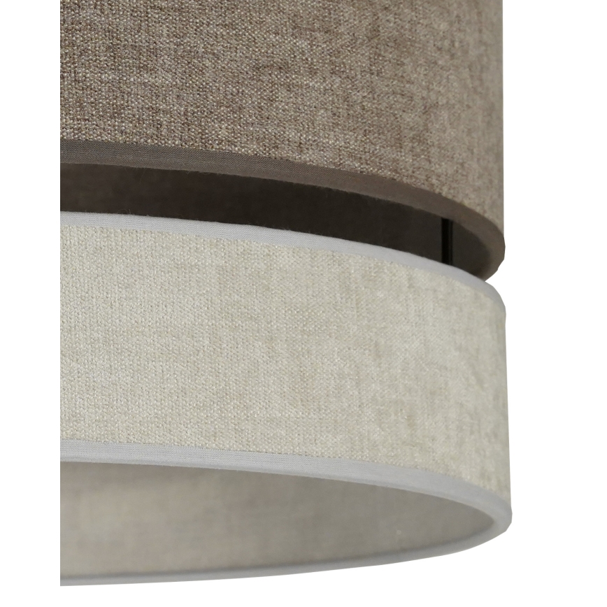 Duolla - Lámpara colgante DOUBLE 1xE27/15W/230V diá. 40 cm marrón/gris