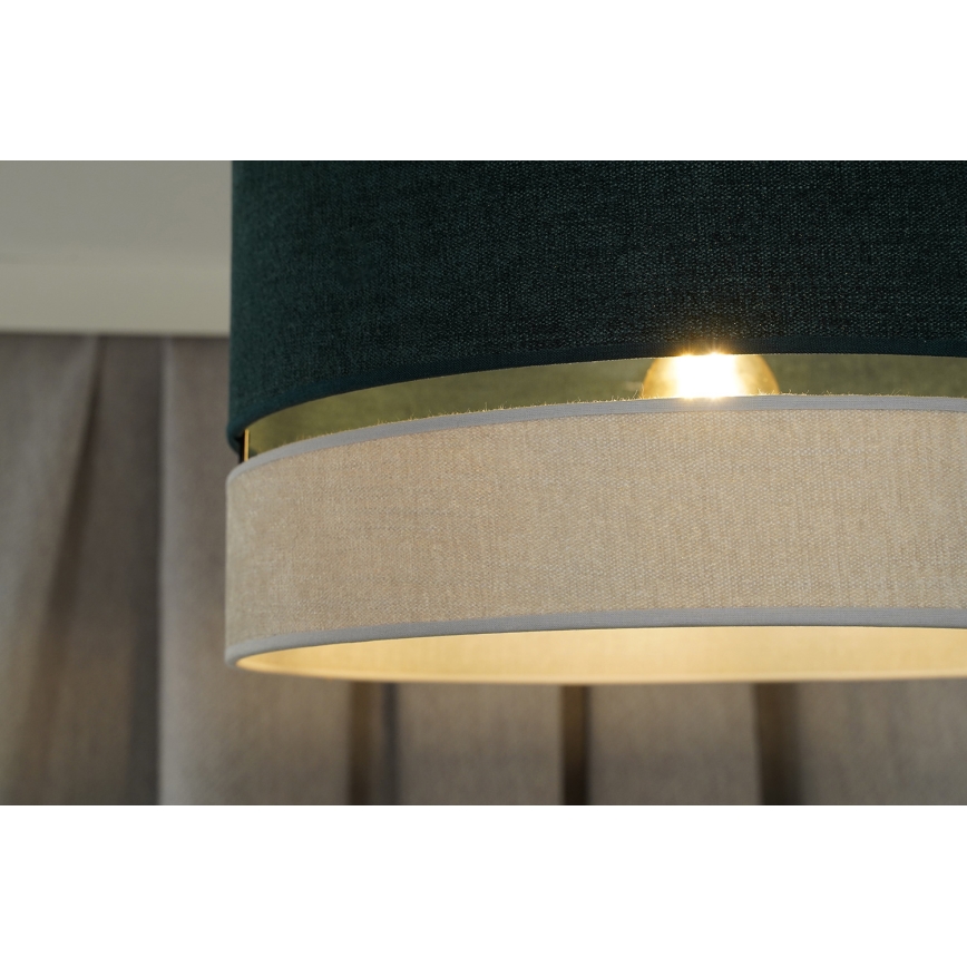 Duolla - Lámpara colgante DOUBLE 1xE27/15W/230V diá. 40 cm verde/gris