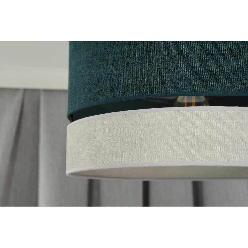 Duolla - Lámpara colgante DOUBLE 1xE27/15W/230V diá. 40 cm verde/gris