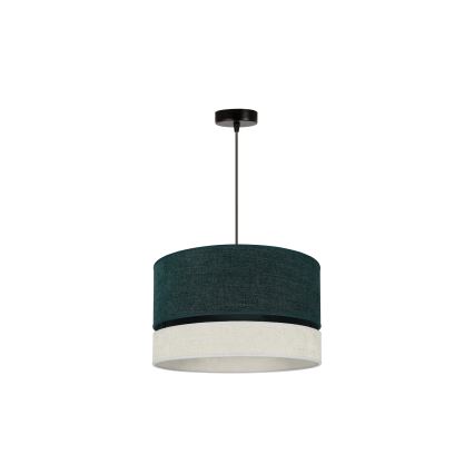 Duolla - Lámpara colgante DOUBLE 1xE27/15W/230V diá. 40 cm verde/gris