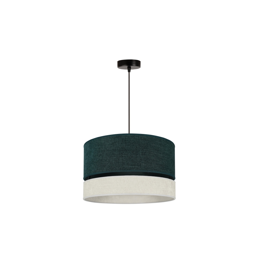 Duolla - Lámpara colgante DOUBLE 1xE27/15W/230V diá. 40 cm verde/gris
