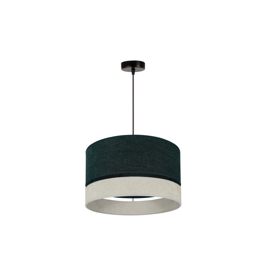 Duolla - Lámpara colgante DOUBLE 1xE27/15W/230V diá. 40 cm verde/gris