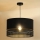 Duolla - Lámpara colgante DOUBLE RATTAN 1xE27/15W/230V diá. 40 cm negro
