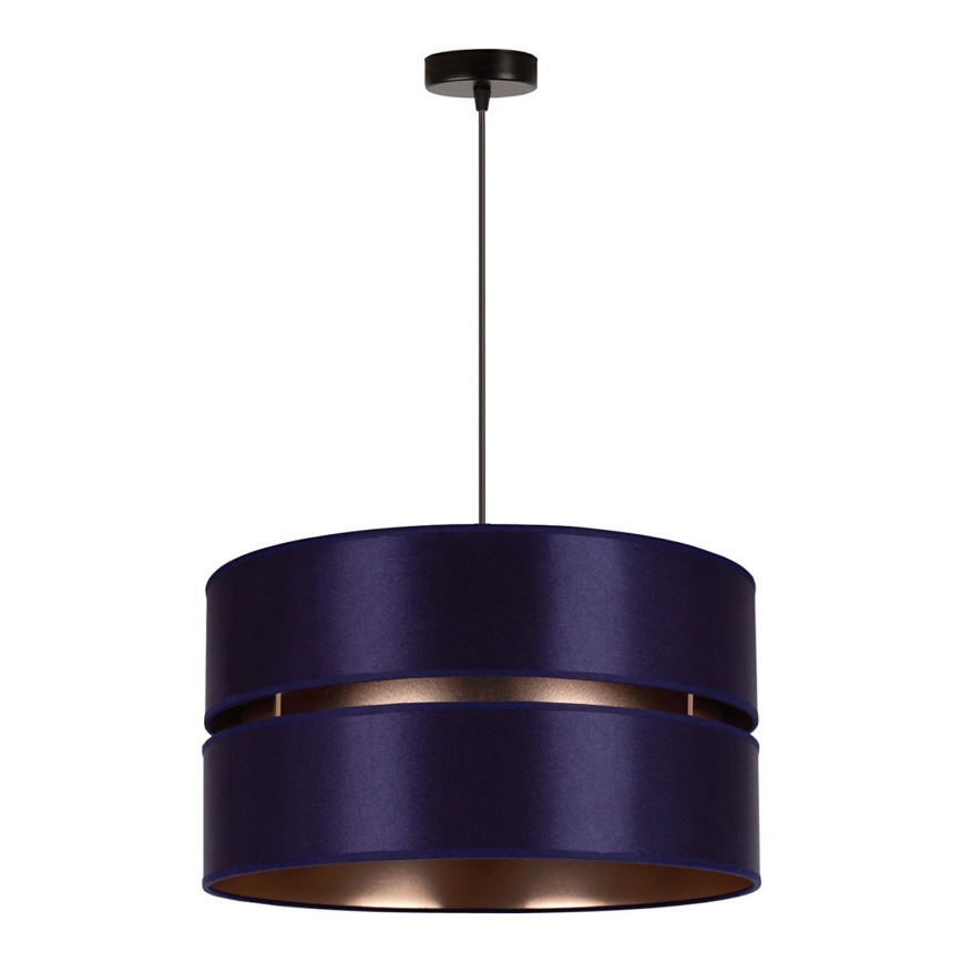 Duolla - Lámpara colgante DUO 1xE27/15W/230V diá. 40 cm azul/dorado