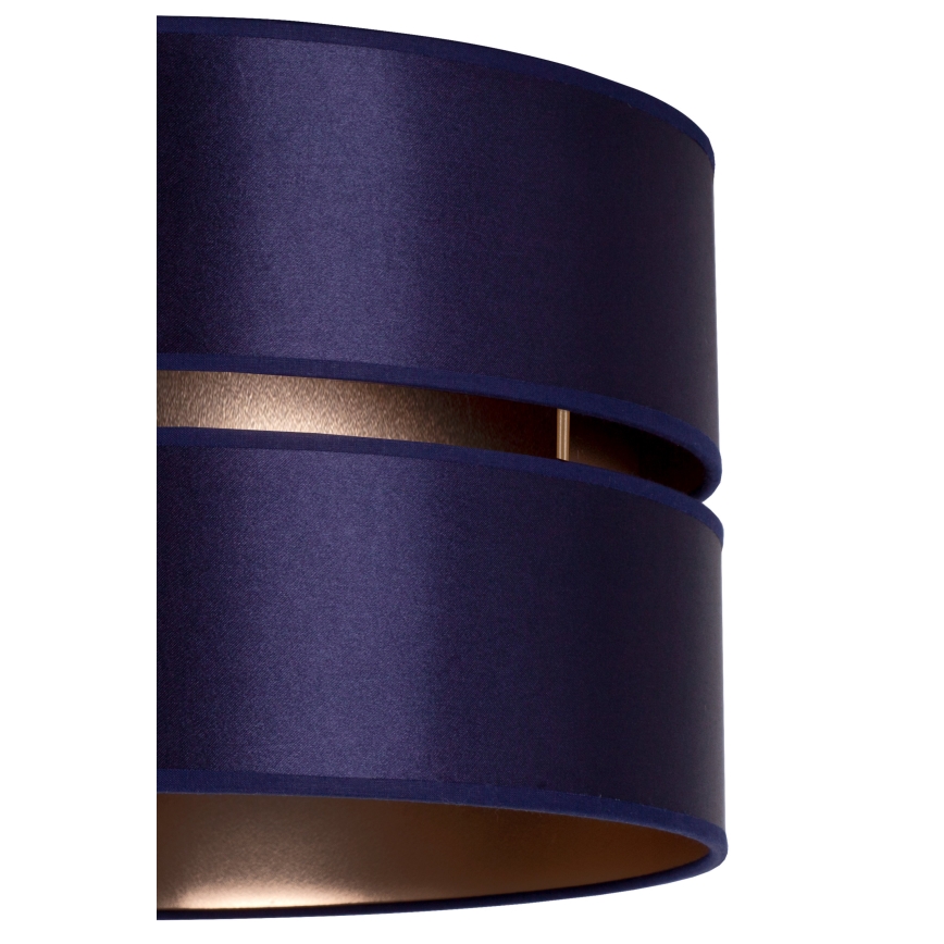 Duolla - Lámpara colgante DUO 1xE27/15W/230V diá. 40 cm azul/dorado