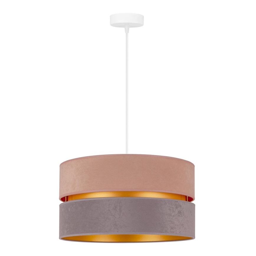 Duolla - Lámpara colgante DUO 1xE27/15W/230V diá. 40 cm beige-gris