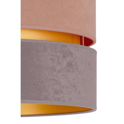 Duolla - Lámpara colgante DUO 1xE27/15W/230V diá. 40 cm beige-gris