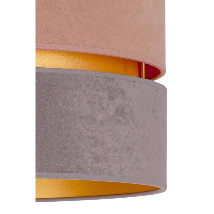 Duolla - Lámpara colgante DUO 1xE27/15W/230V diá. 40 cm beige-gris