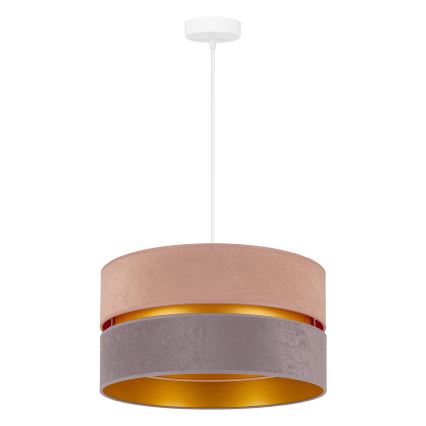 Duolla - Lámpara colgante DUO 1xE27/15W/230V diá. 40 cm beige-gris