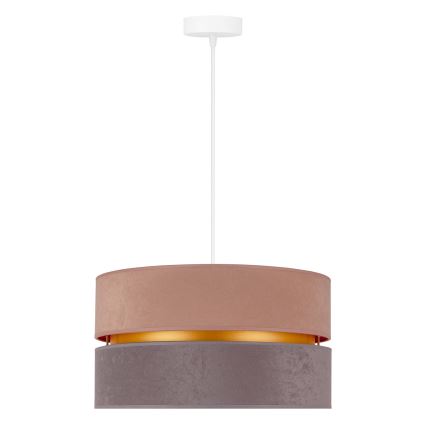 Duolla - Lámpara colgante DUO 1xE27/15W/230V diá. 40 cm beige-gris