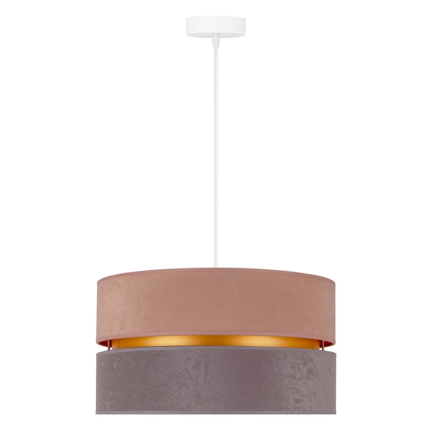 Duolla - Lámpara colgante DUO 1xE27/15W/230V diá. 40 cm beige-gris