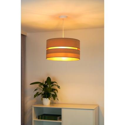 Duolla - Lámpara colgante DUO 1xE27/15W/230V diá. 40 cm beige