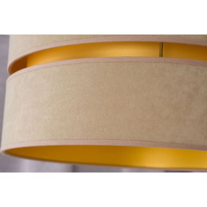 Duolla - Lámpara colgante DUO 1xE27/15W/230V diá. 40 cm beige