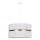 Duolla - Lámpara colgante DUO 1xE27/15W/230V diá. 40 cm blanco/dorado